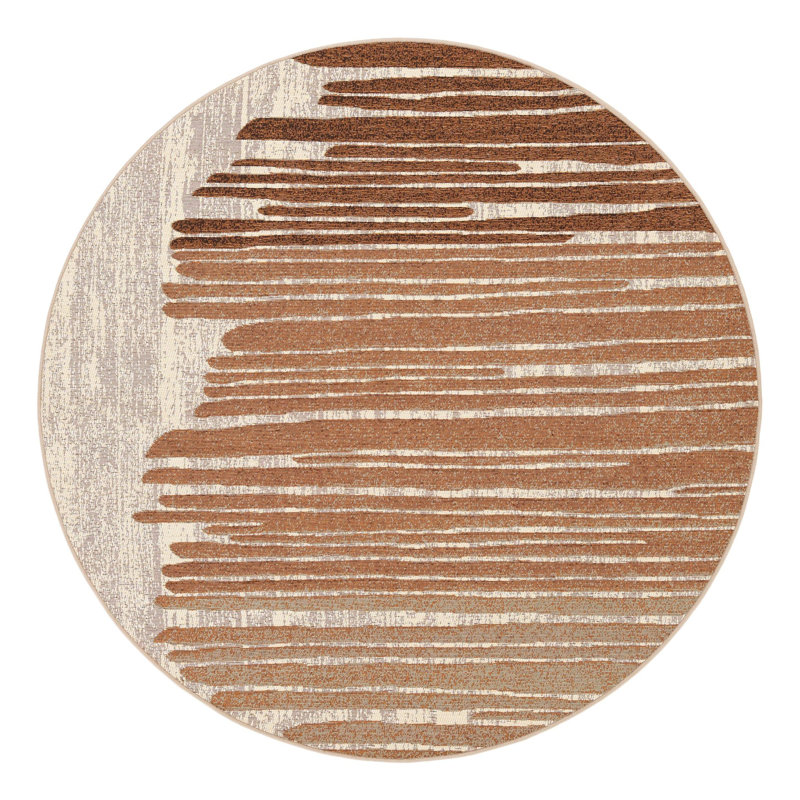 Vertex Hower Indoor/Outdoor Area Rug, Round 5'1"