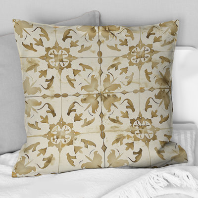 Coussin crème Vintage Tile II - Country