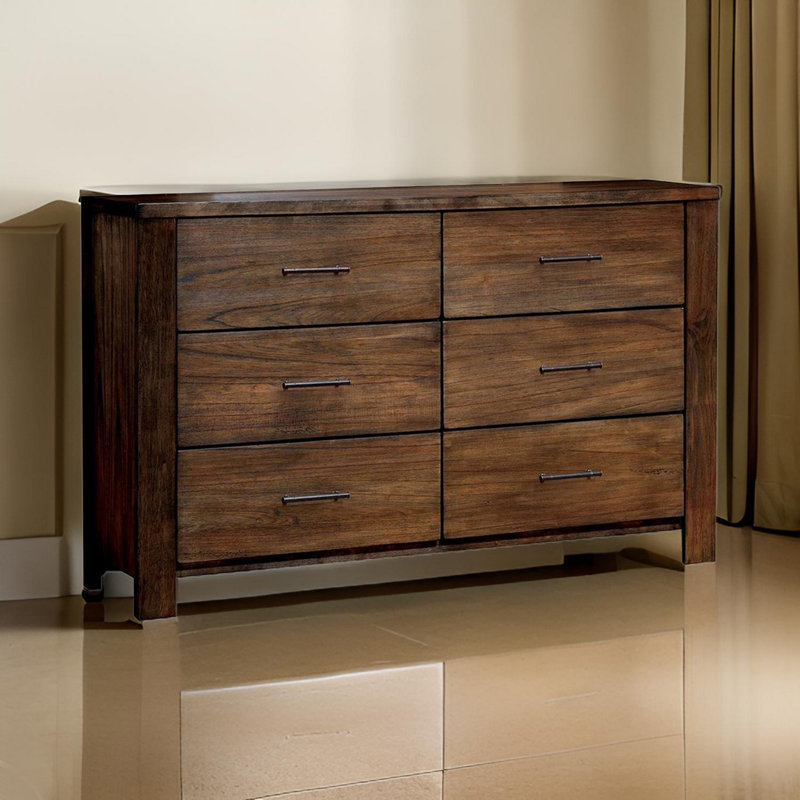 Commode double 6 tiroirs Jaydah