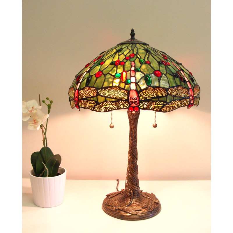 Lampe de table 23 po Tiffany, Vert