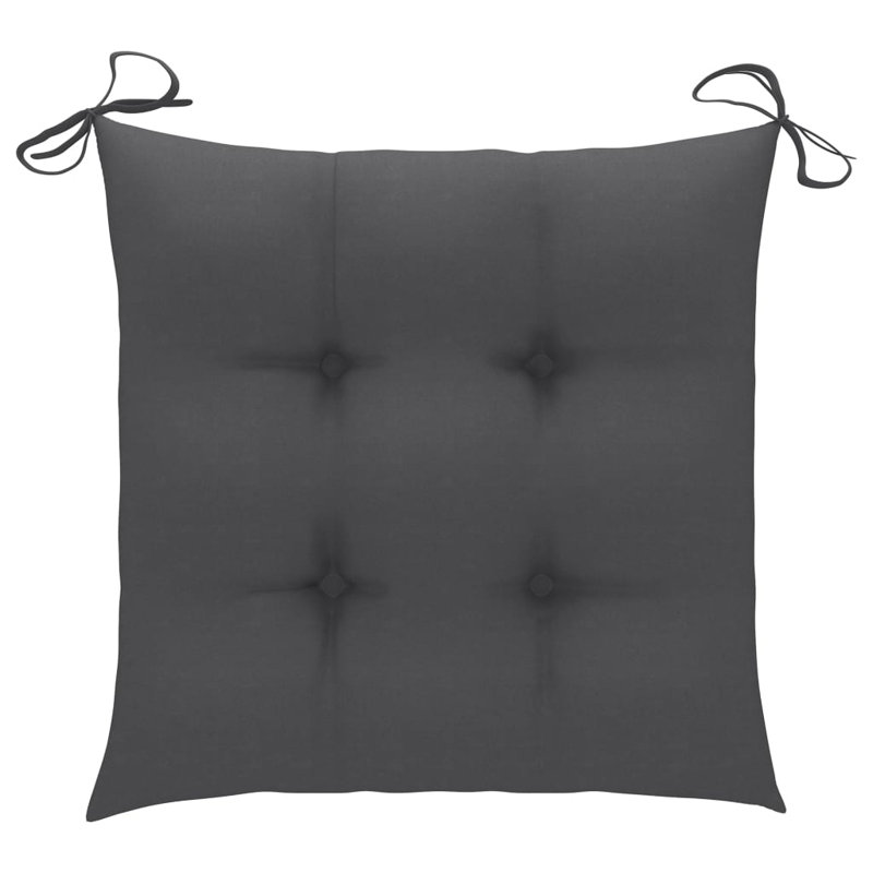 Outdoor Seat Cushion, Anthracite, 2.8" H x 15.7" W x 15.7" D