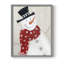 Festive Snowman I, reproduction encadrée - bois massif-1814181775-1814181776