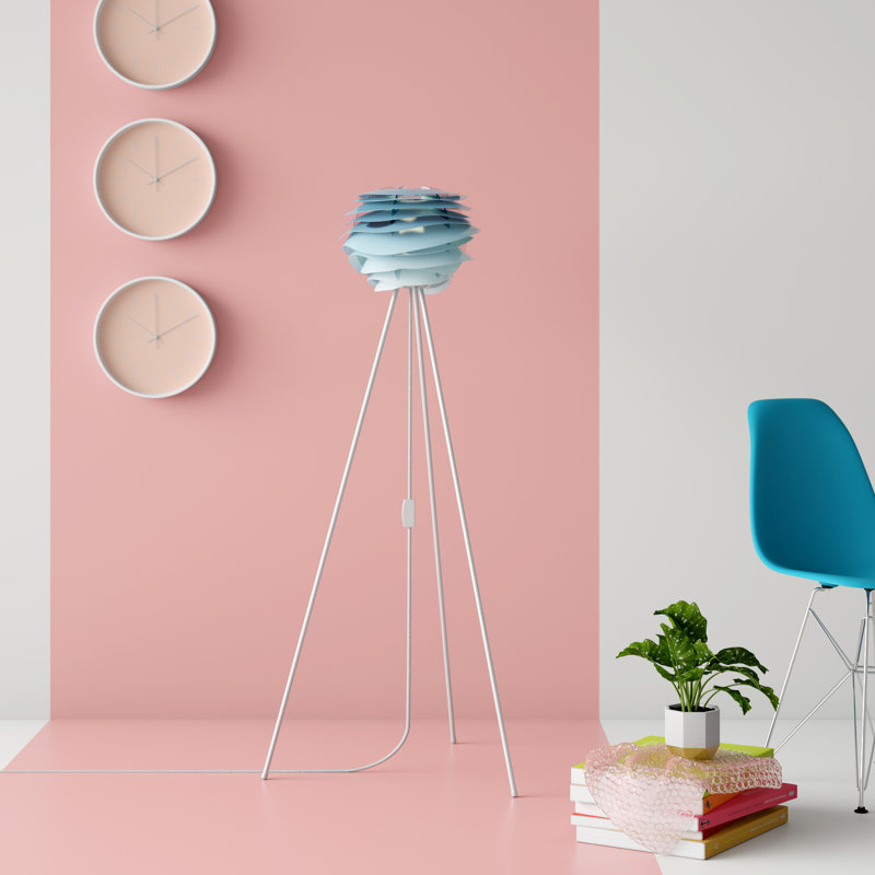 Bourdon 51'' Tripod Floor Lamp, White