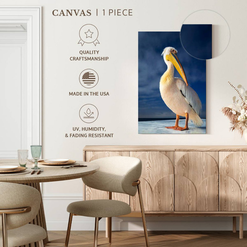Brampt Shy Pelican, 30" H x 20" W