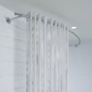 Luxury 78.5'' Curved Shower Curtain Rod