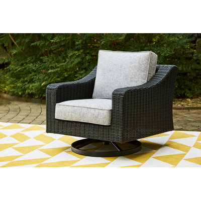 Fauteuil pivotant d'extérieur avec coussin Gennelle