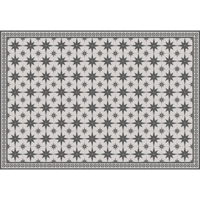 Begaye Geometric Vinyl Machine Printed Area Rug