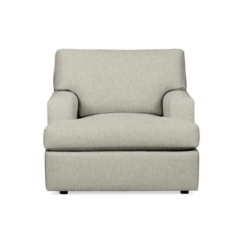 Fauteuil d'appoint Cleo, Tissage de billard cendré