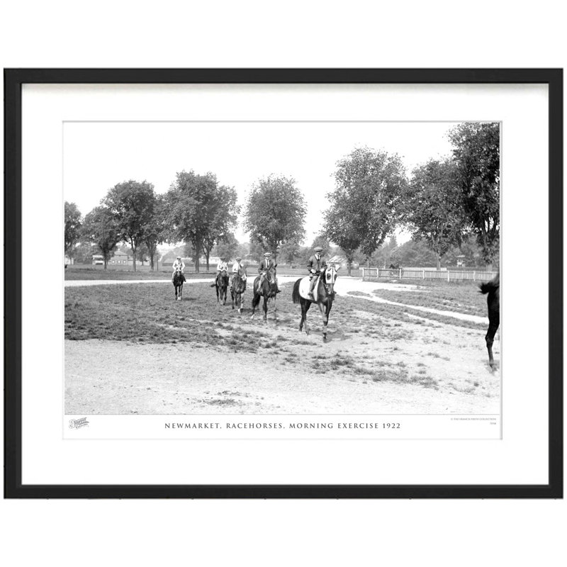 Newmarket, Racehorses, Morning Exercise 1922 by Francis Frith - Single Picture Frame Print, 45cm H x 60cm W x 2.3cm D