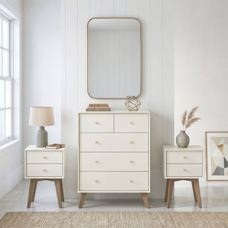 Storage Duo Bedroom Set, Ivory
