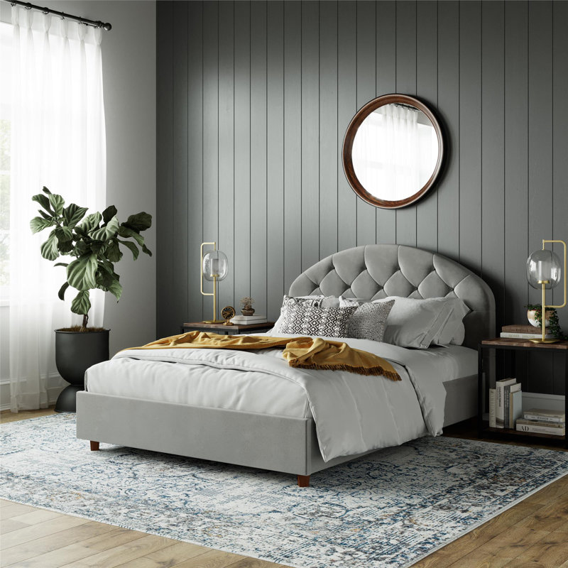 Derina Upholstered Bed, Double (4'6)