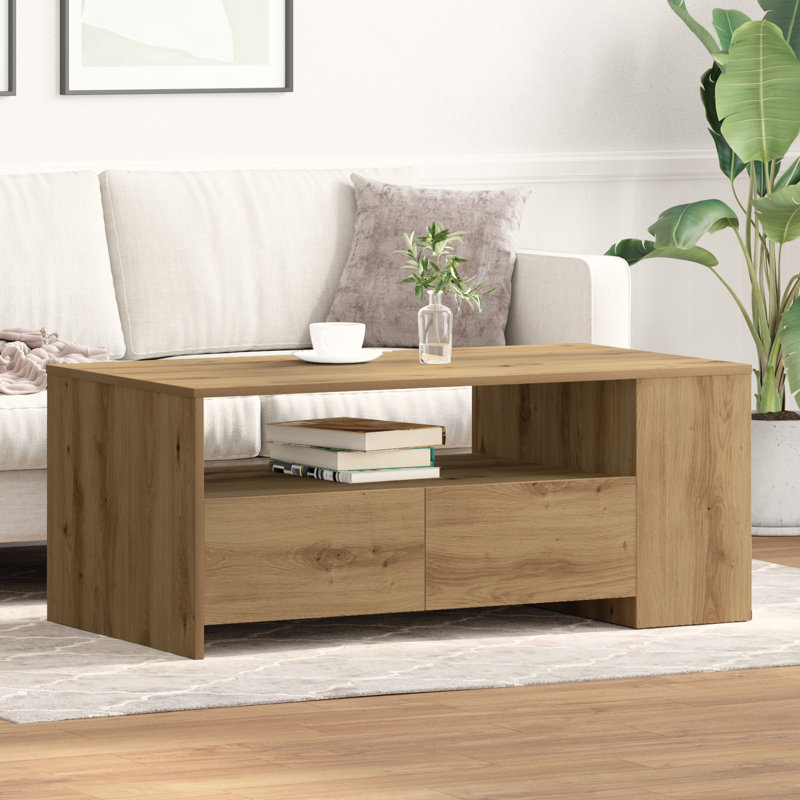 Coffee Table with Storage, Artisan Oak