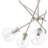Linntown 5 - Light Steel Dimmable Sputnik Modern Linear Chandelier