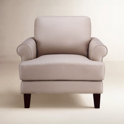 Maybell Top Grain Leather Chair by Birch Lane