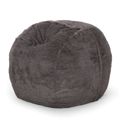 Fauteuil à pois confortable moderne Lily, 5 pieds - fausse fourrure brune / beige, design élégant, fourrure de mousse moderne, brun / beige, fermeture à glissière, sièges confortables