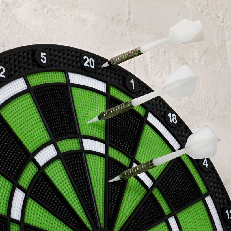 Fat Cat Sirius 13.5" Black and Green Electronic Dartboard