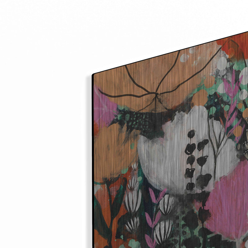 Art mural en métal Strawberry Moon par Corina Capri, H 24 po x l 16 po