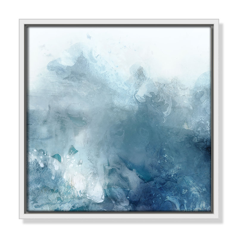 «Watercolor Stain I Print» par Casa Fine Arts, Blanc, H 13,5 po x l 13,5 po