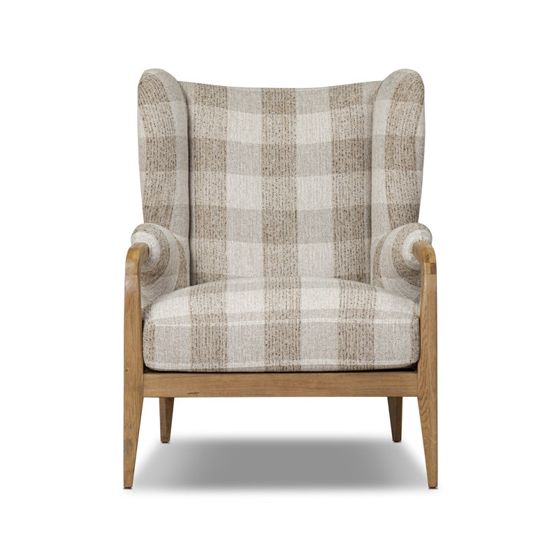 Sedoni Wingback Chair, Light Brown Polypropylene/Olefin