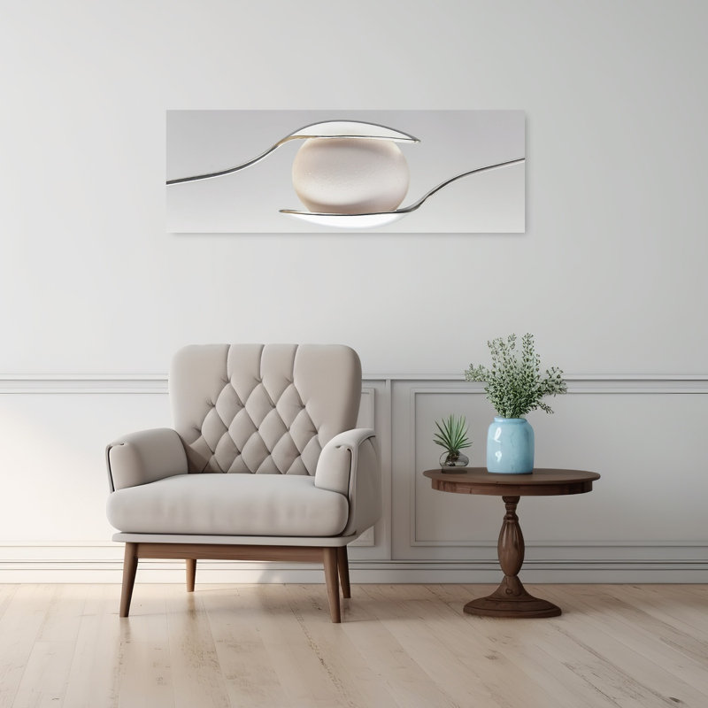 Art mural minimaliste, délicat et équilibré, H 12 po x l 36 po