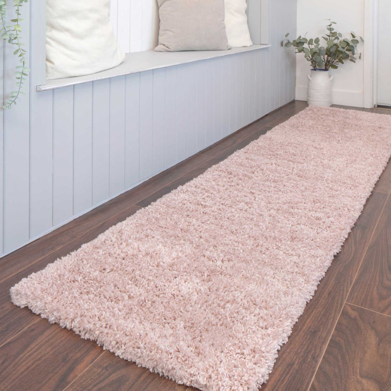 Anastazie Solid Colour Shag Area Rug, Runner 60 x 240cm