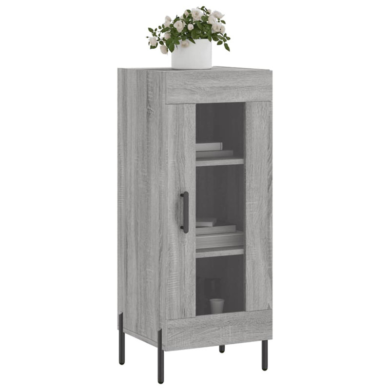 Markaylah Display Cabinet, Grey Sonoma