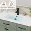 Meuble-lavabo simple Sharee avec comptoir intégré, robinet, bonde et armoire flottante Sharee-1676859731-1676859822