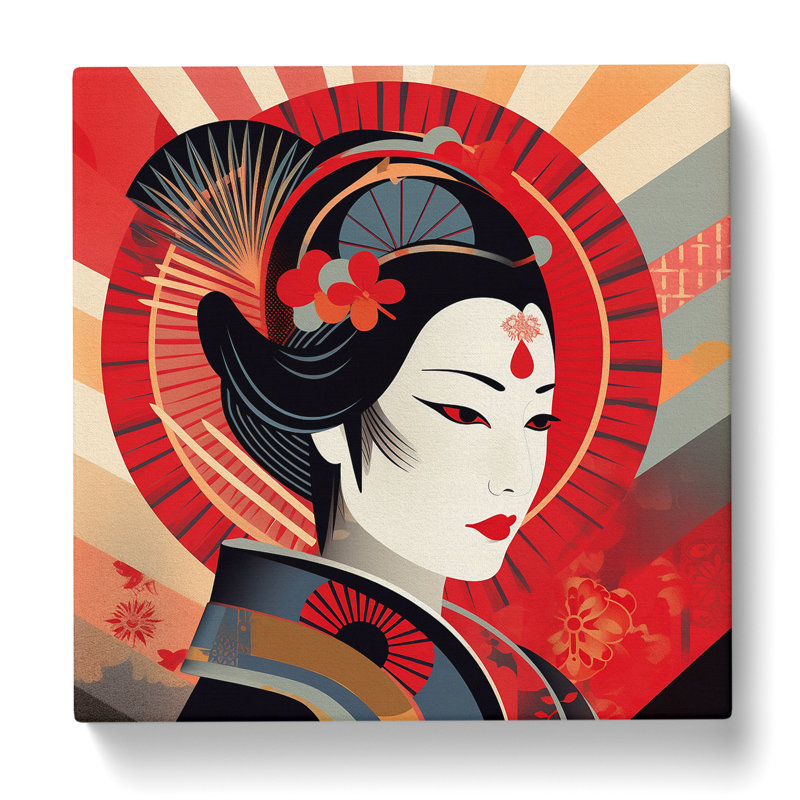 Geisha Constructivism No.1 - Print, 35cm H x 35cm W x 3cm D