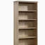 Bibliothèque à 5 tablettes, finition brune