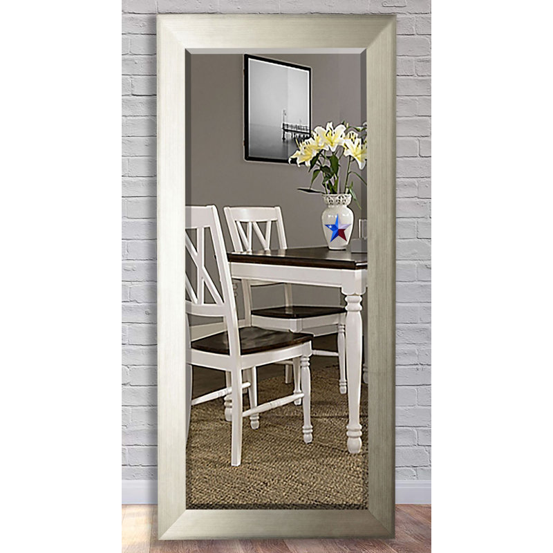 Solid Wood Flat Mirror, 67" H x 32" W