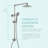 Fennocasa Polaris Elite Rain Shower System, 8” Rainfall Shower Head, 2.5 GPM Brushed Nickel