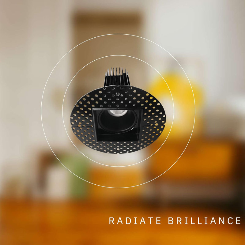 Ensemble d'éclairage encastré 2 po 8 watts, Noir