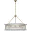 AERIN Rhine 36" Ring Chandelier with Crystal-122340400