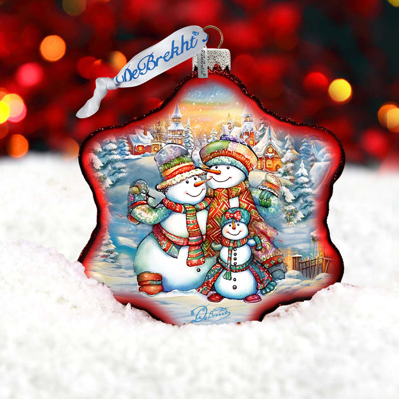 4'' Glass Hanging Figurine Ornament