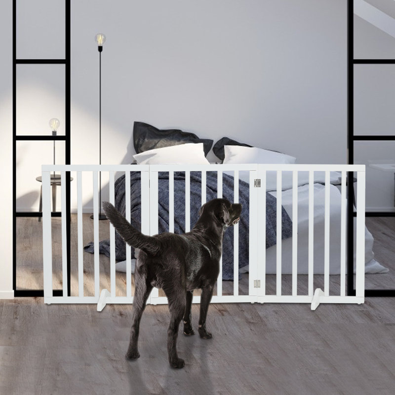 Liz Free Standing Pet Gate, White