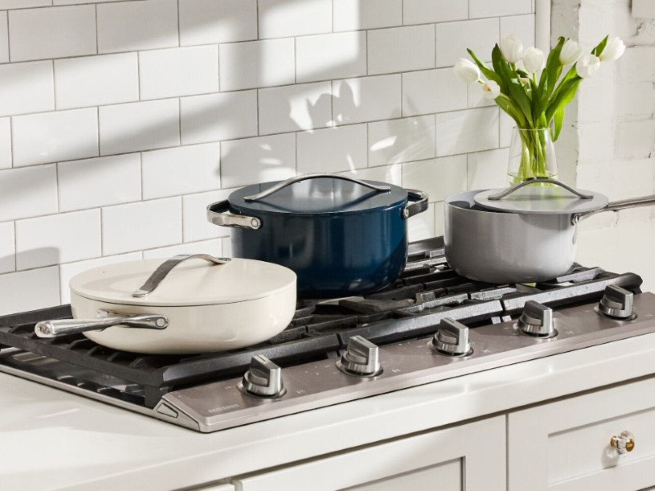 Caraway Nonstick Ceramic Dutch Oven, Navy
