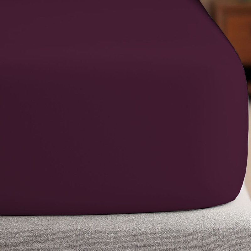 Luxurious Premium Microfiber Sheet Set, Eggplant, King Sheet Set with  4 Pillowcases