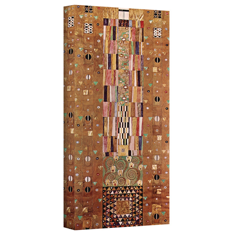 " Abstract Frieze " by Gustav Klimt, 48" H x 24" W