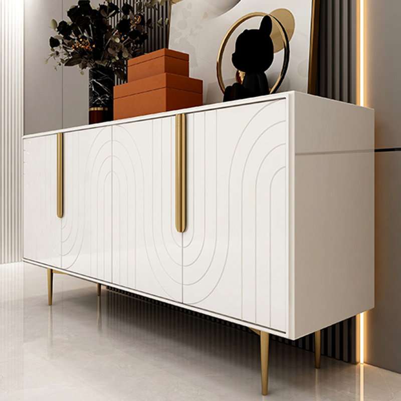 Buffet de luxe moderne et minimaliste, Blanc