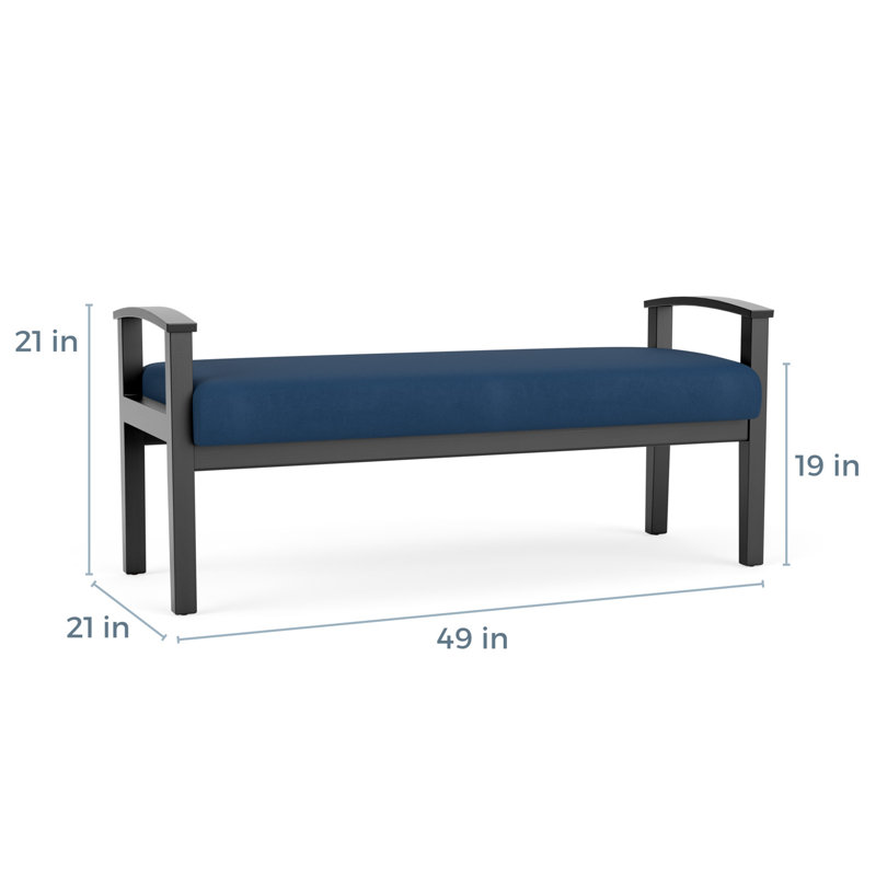 Banc en bois massif Amherst, Noir, Patriot Plus Blue Ridge