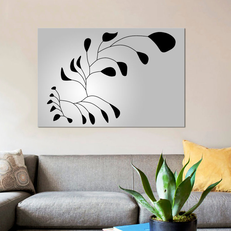 « mobiles », impression sur toile, H 12 po x l 18 po x P 1,5 po, Pas de tapis, Toile tendue