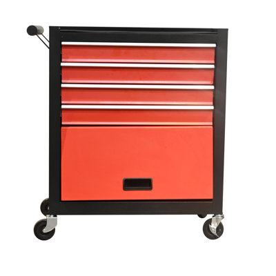4-Drawer Rolling Tool Cart, Heavy Duty Mobile Tool Storage Cabinet with Locking Wheels for Garage, Workshop & Mechanics