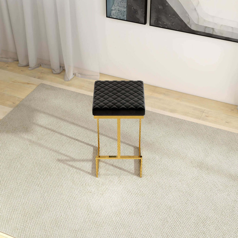 Tabouret rembourré Mid-Century