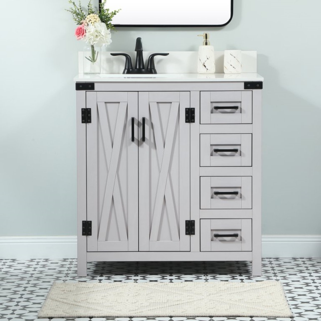 Slayton 32'' Single Bathroom Vanity, Gray