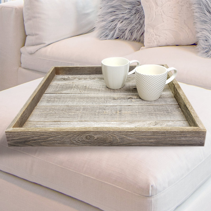 Cavendish Solid Wood Tray, 2.5" H 24" W x 24" L