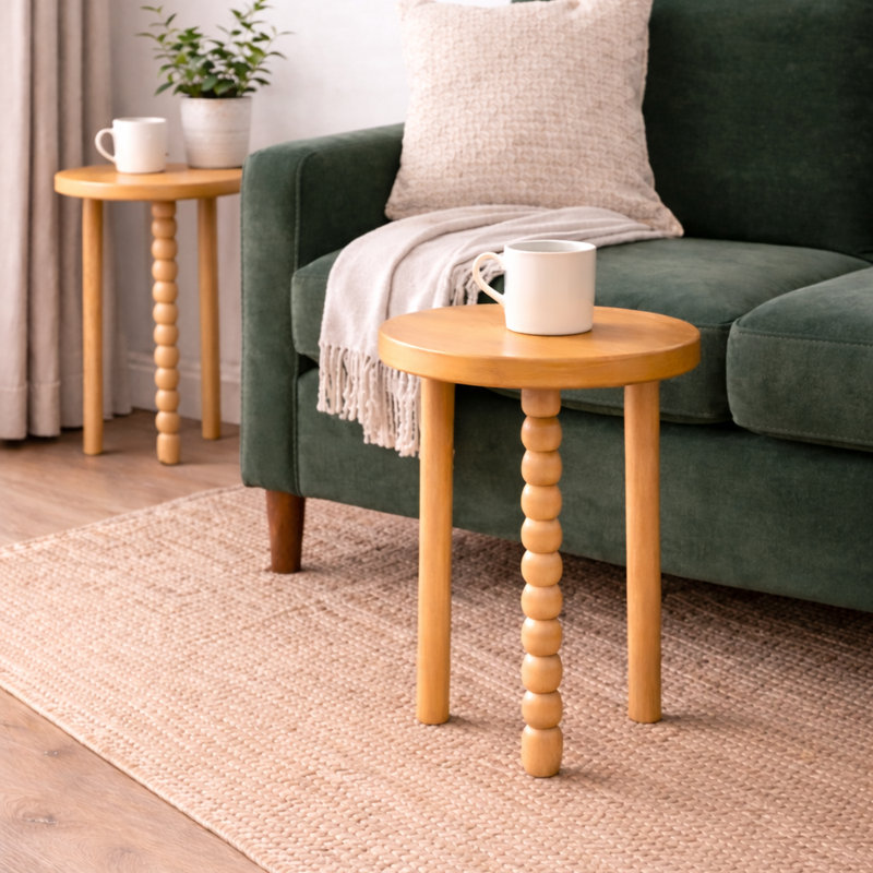 Table d'appoint Caspar, Naturel
