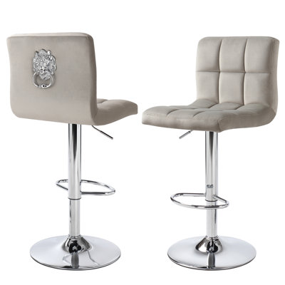 Merriann Swivel Upholstered Adjustable Height Counter Stool