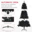 Grand arbre de Noël artificiel, arbre de Noël non éclairé avec des branches-1948270369