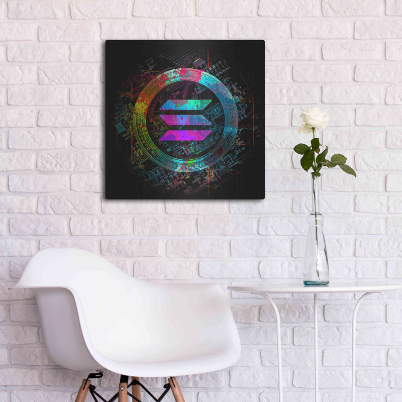 «Solana Crypto Giga Coin» par Valentyn Artemenko, H 24 po x l 24 po