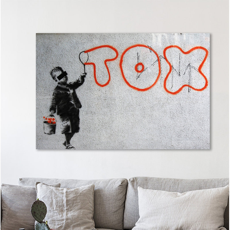 Tox Bubble by Banksy - Wrapped Canvas Print, 61 cm H x 91 cm W x 3 cm D